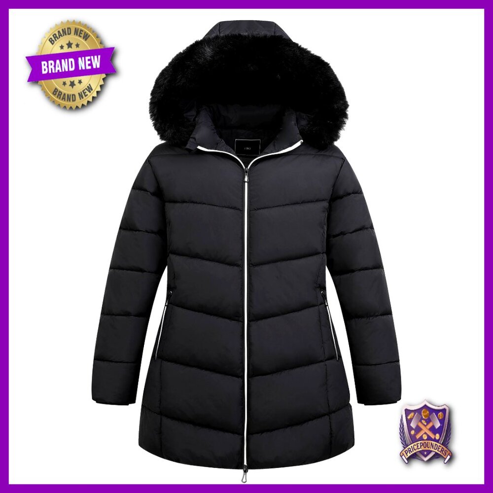Plus Size Winter Down Puffer Jacket Waterproof Wi… - image 1